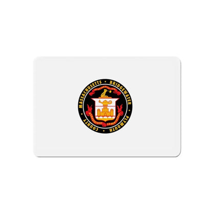 Flag of Bridgewater Massachusetts - Refrigerator Magnet 5 Inch - The Sticker Space