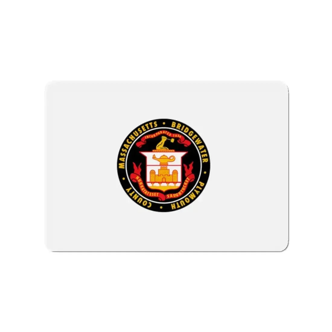 Flag of Bridgewater Massachusetts - Refrigerator Magnet - The Sticker Space