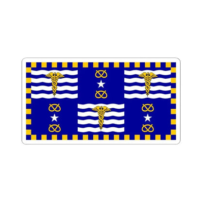 Flag of Brisbane (Australia) STICKER Vinyl Kiss-Cut Decal 3 Inch White - The Sticker Space