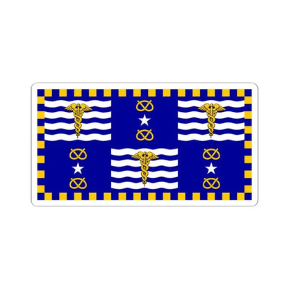 Flag of Brisbane (Australia) STICKER Vinyl Kiss-Cut Decal 4 Inch White - The Sticker Space