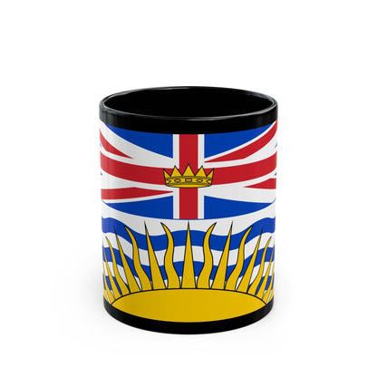 Flag of British Columbia Canada - Black Coffee Mug-11oz-The Sticker Space