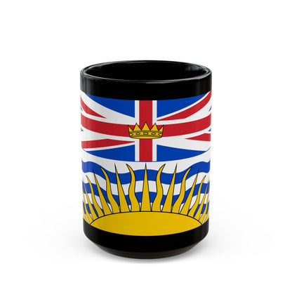 Flag of British Columbia Canada - Black Coffee Mug-15oz-The Sticker Space