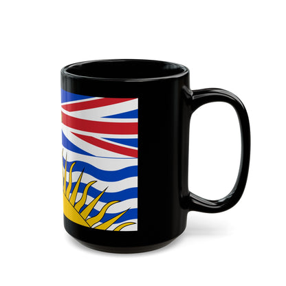 Flag of British Columbia Canada - Black Coffee Mug-The Sticker Space