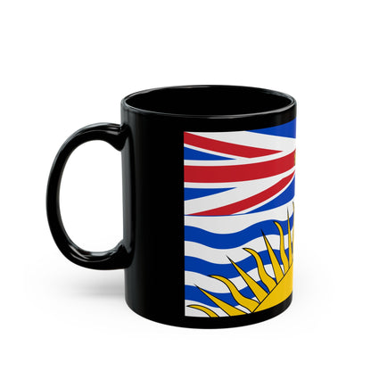 Flag of British Columbia Canada - Black Coffee Mug-The Sticker Space