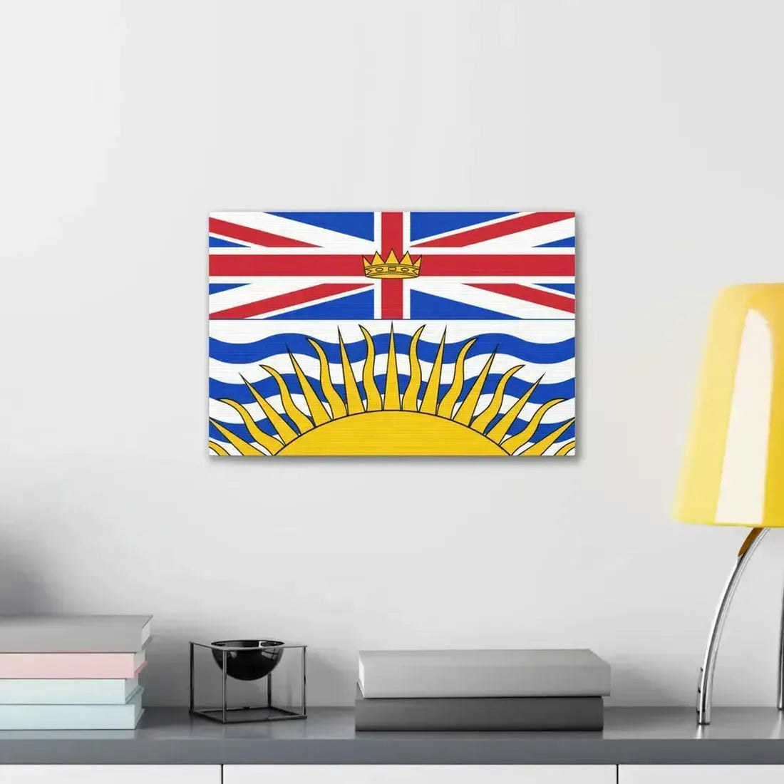 Flag of British Columbia Canada - Canvas Wall Art - The Sticker Space