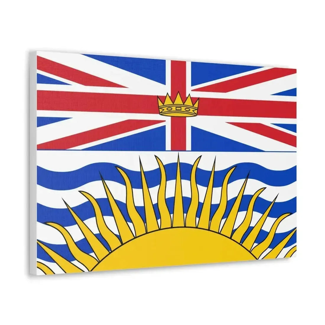 Flag of British Columbia Canada - Canvas Wall Art - The Sticker Space