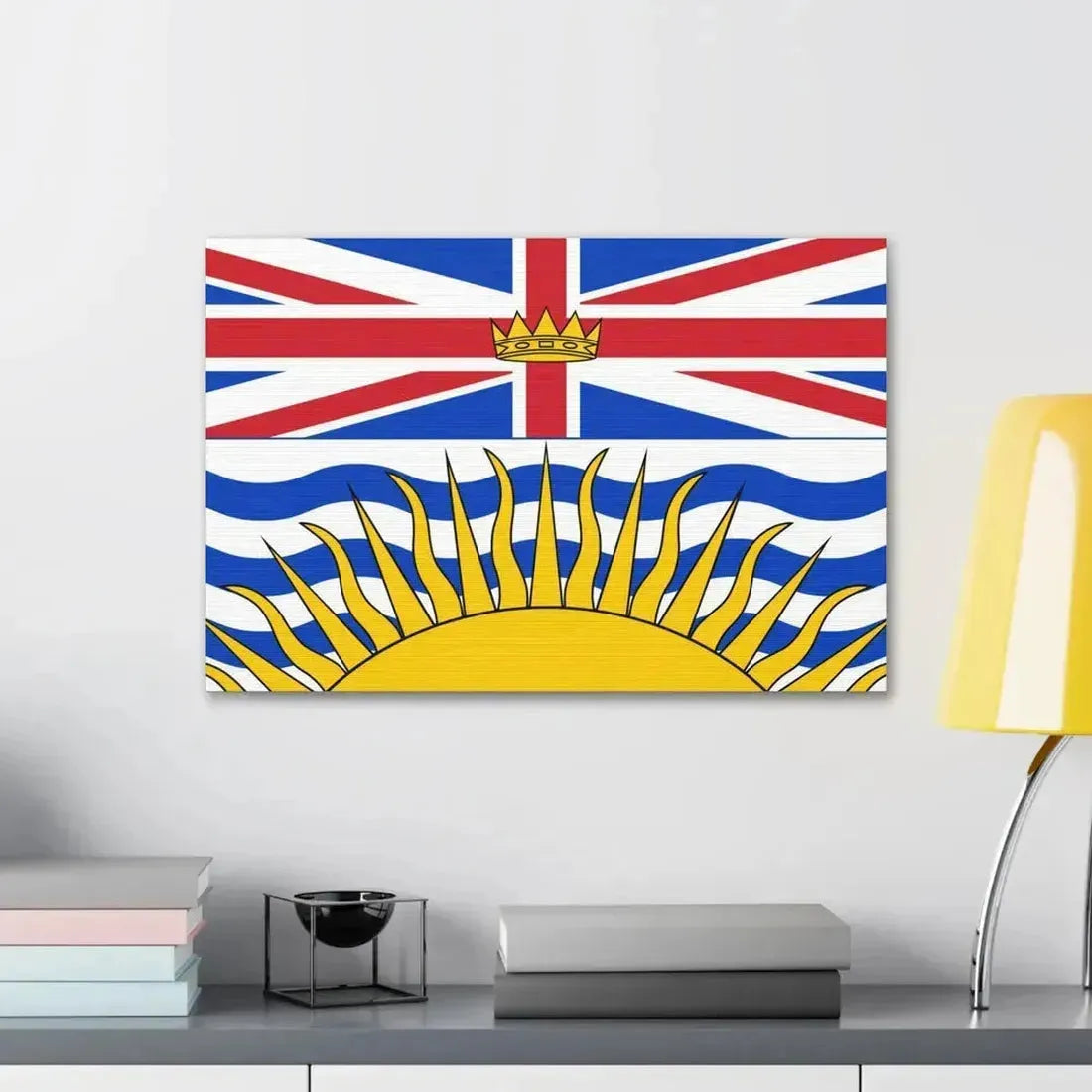 Flag of British Columbia Canada - Canvas Wall Art - The Sticker Space