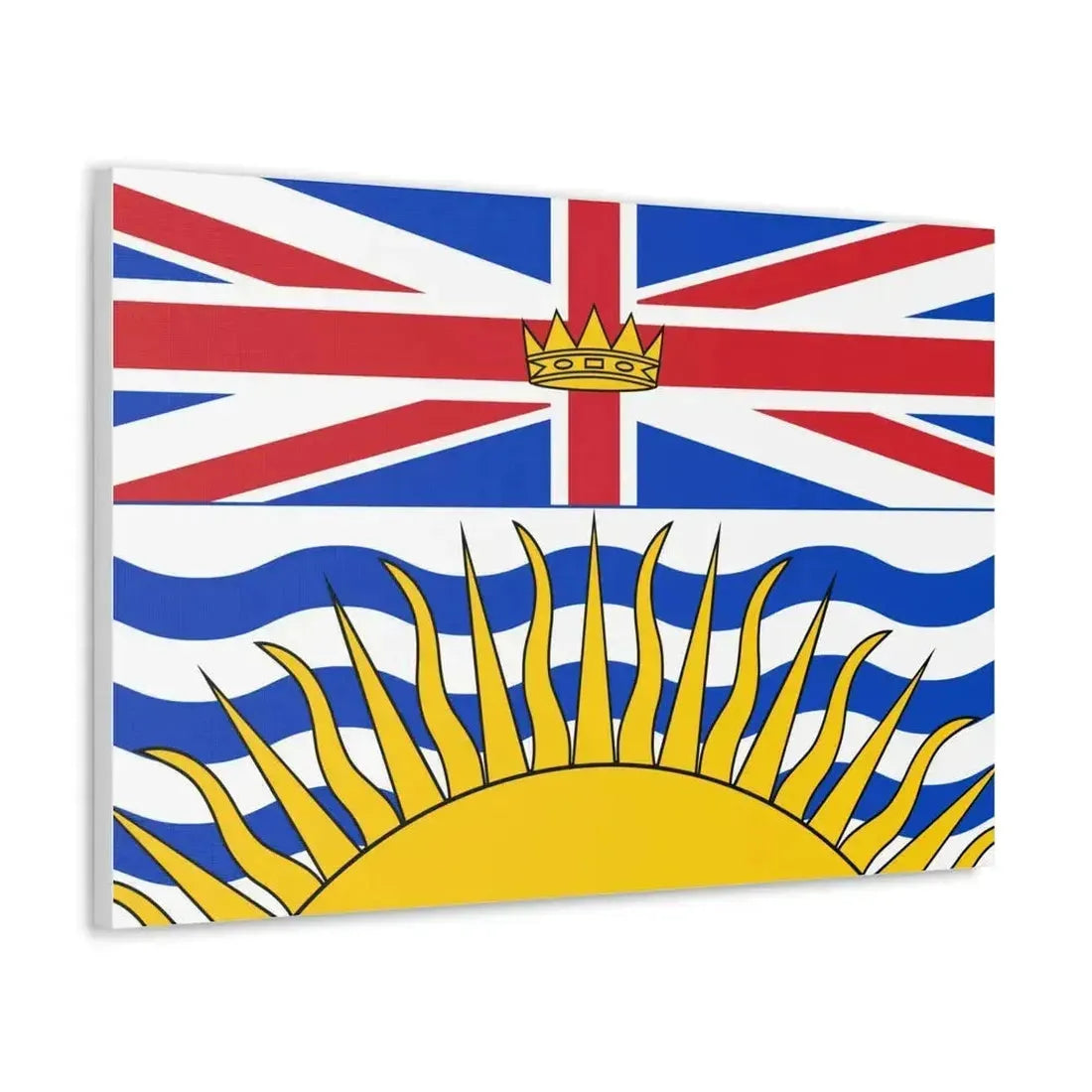 Flag of British Columbia Canada - Canvas Wall Art - The Sticker Space