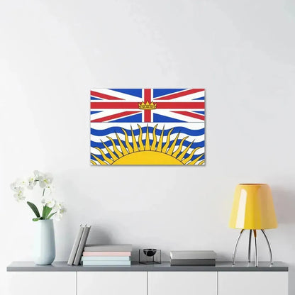 Flag of British Columbia Canada - Canvas Wall Art - The Sticker Space