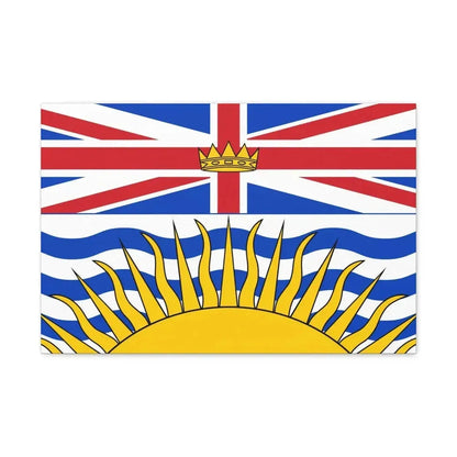 Flag of British Columbia Canada - Canvas Wall Art - The Sticker Space