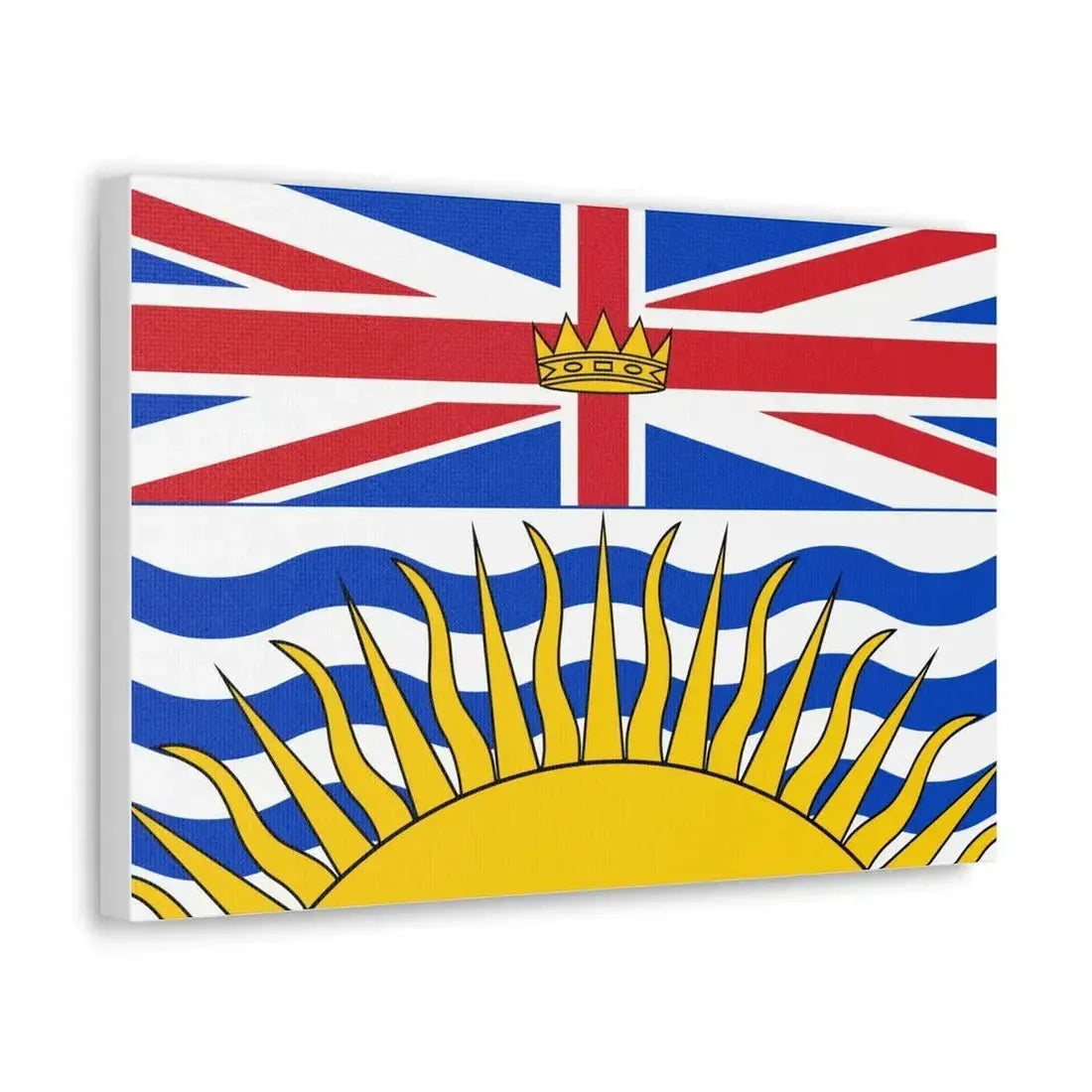 Flag of British Columbia Canada - Canvas Wall Art - The Sticker Space