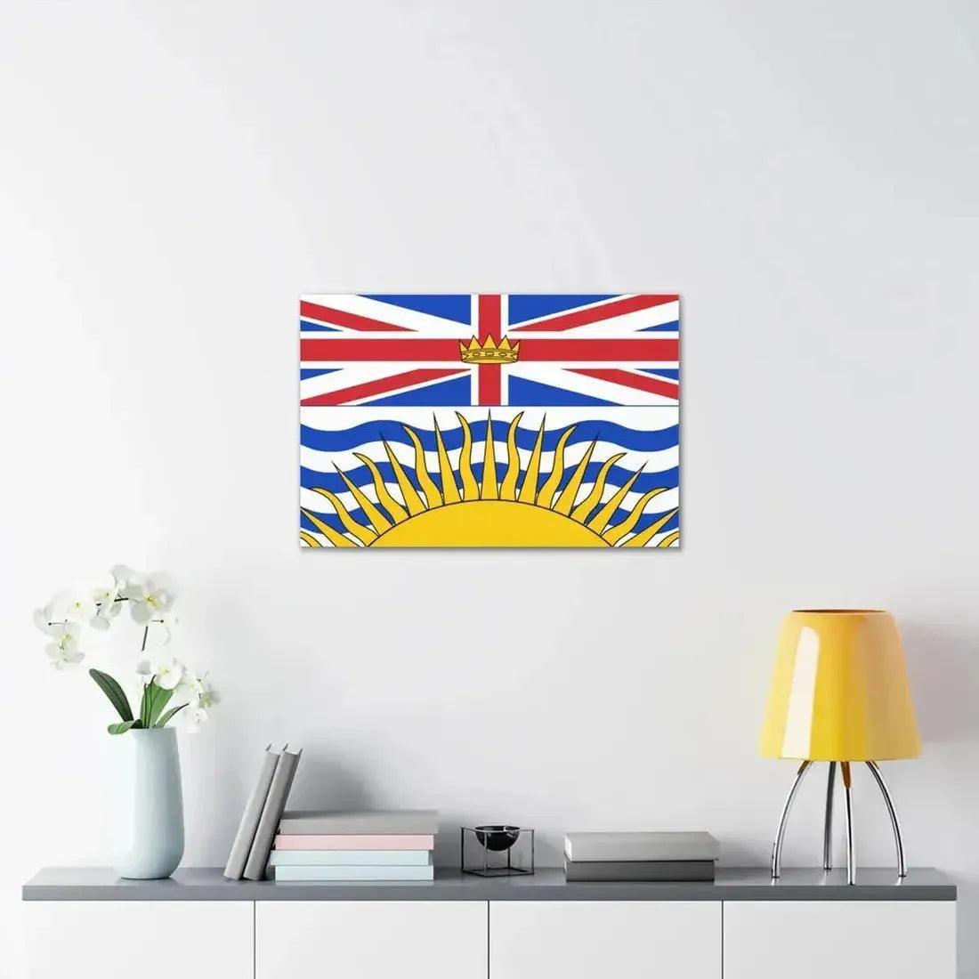 Flag of British Columbia Canada - Canvas Wall Art - The Sticker Space