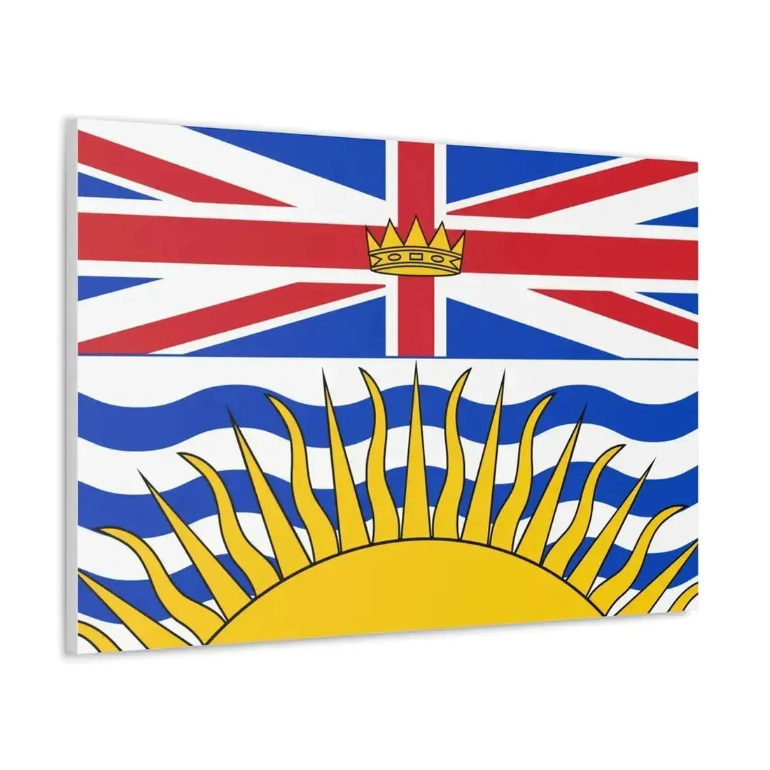 Flag of British Columbia Canada - Canvas Wall Art - The Sticker Space