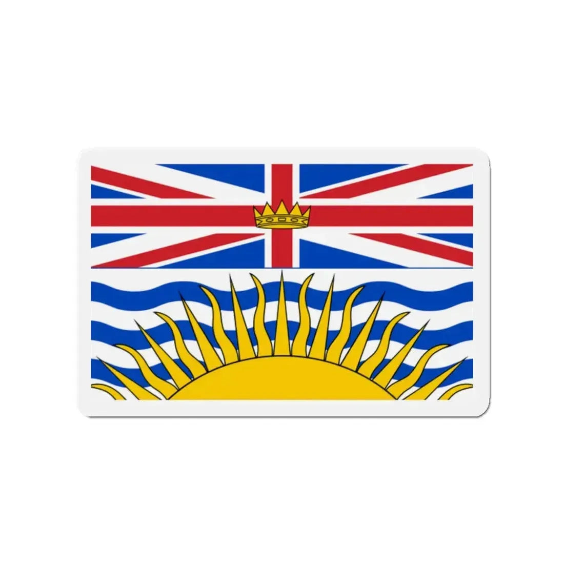 Flag of British Columbia Canada - Refrigerator Magnet 2 Inch - The Sticker Space