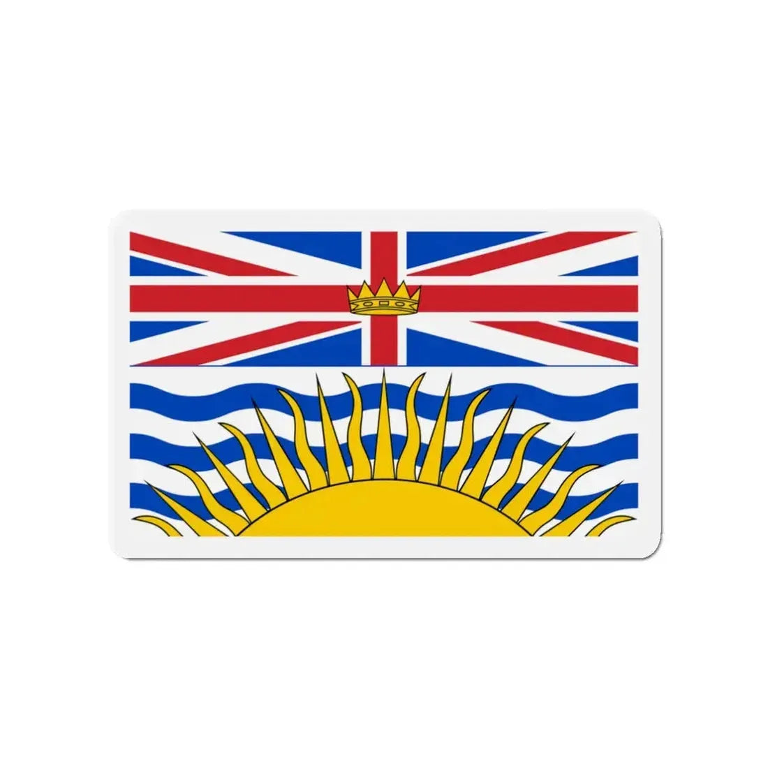 Flag of British Columbia Canada - Refrigerator Magnet 3 Inch - The Sticker Space