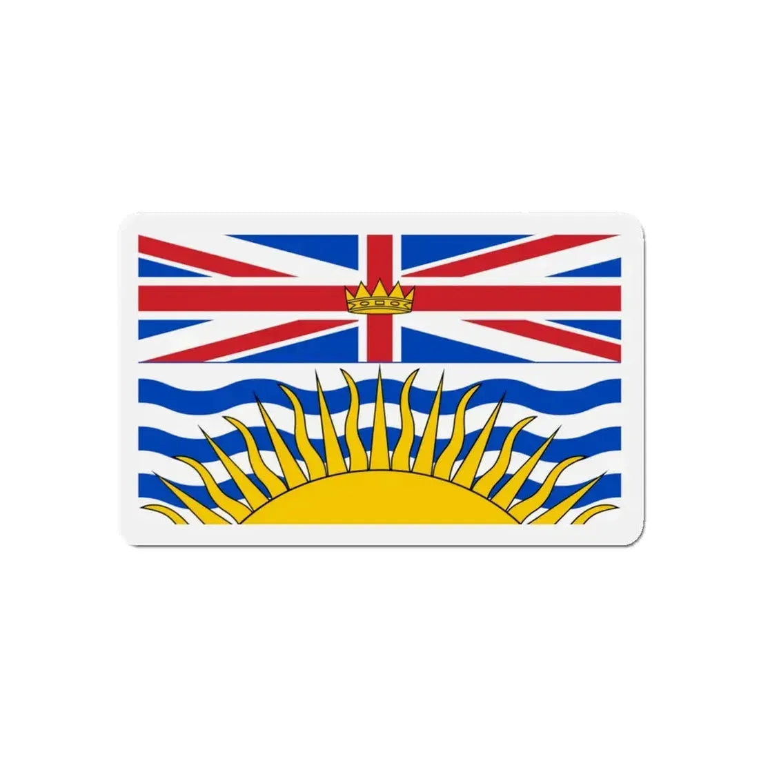 Flag of British Columbia Canada - Refrigerator Magnet 5 Inch - The Sticker Space