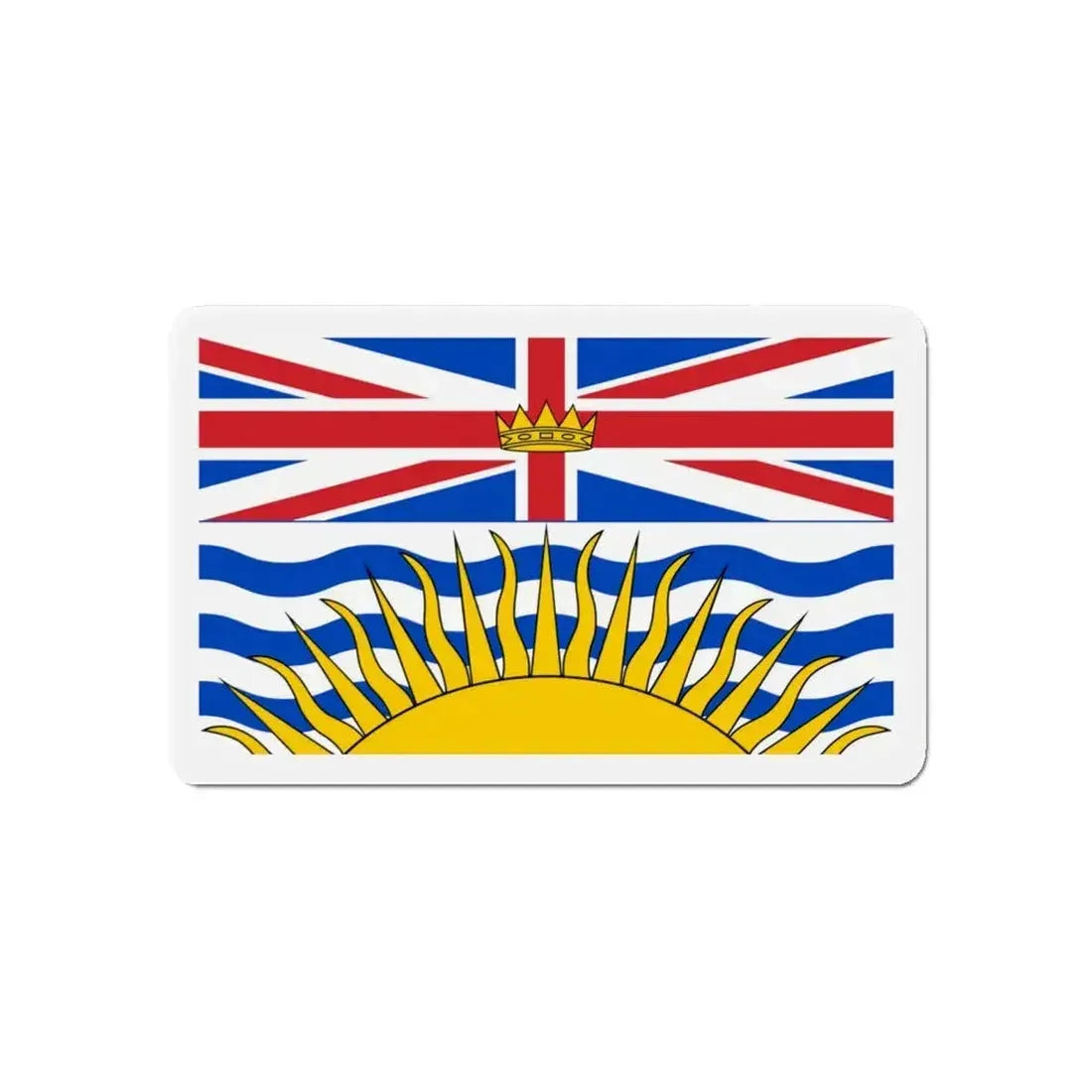 Flag of British Columbia Canada - Refrigerator Magnet - The Sticker Space