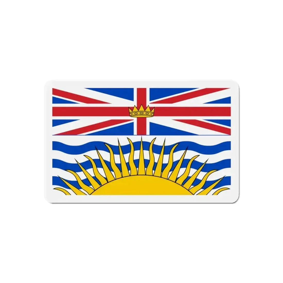 Flag of British Columbia Canada - Refrigerator Magnet - The Sticker Space