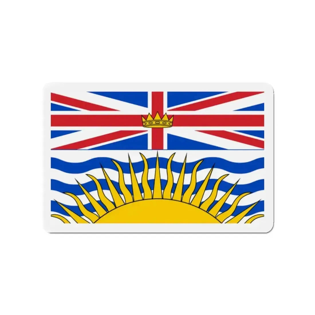 Flag of British Columbia Canada - Refrigerator Magnet - The Sticker Space