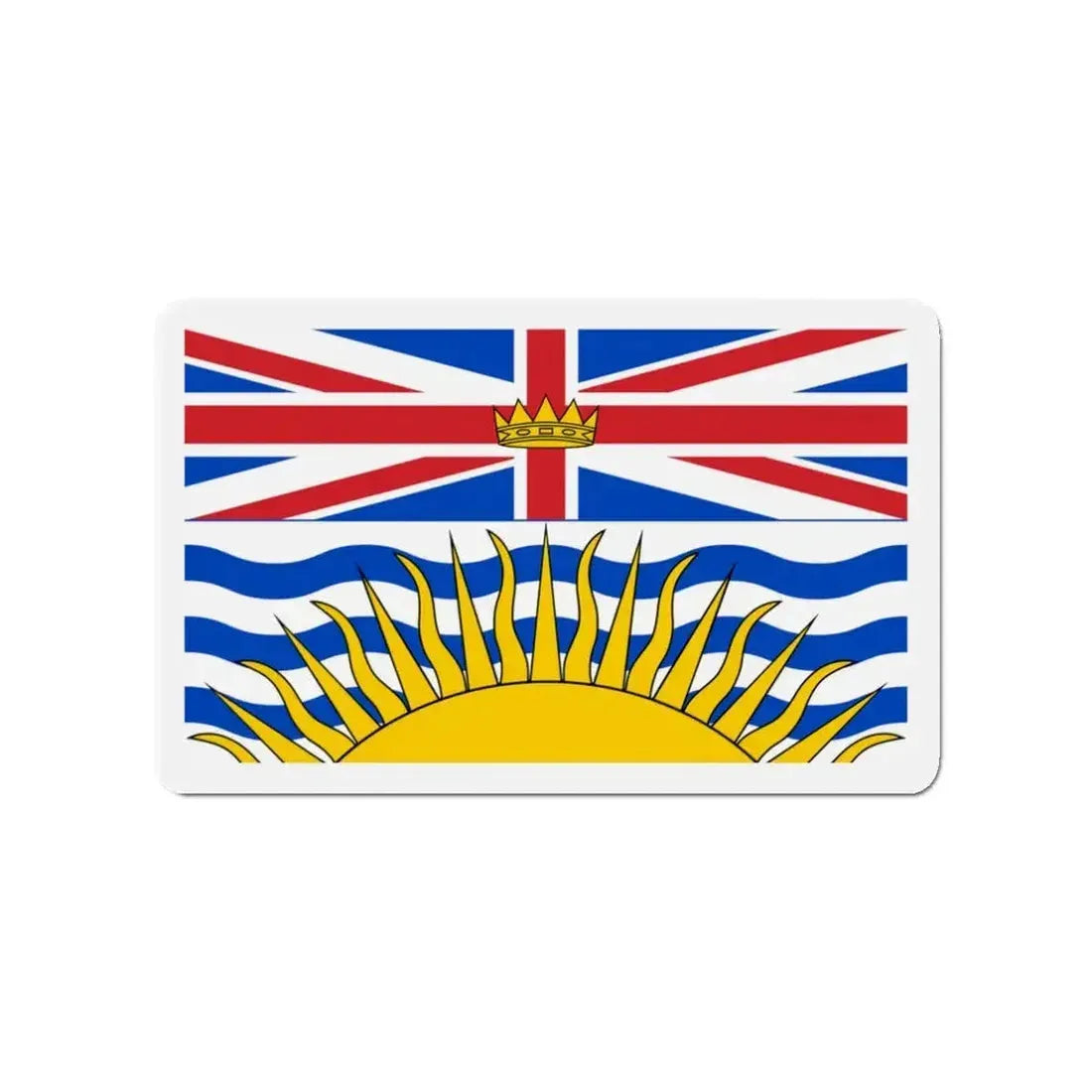 Flag of British Columbia Canada - Refrigerator Magnet - The Sticker Space