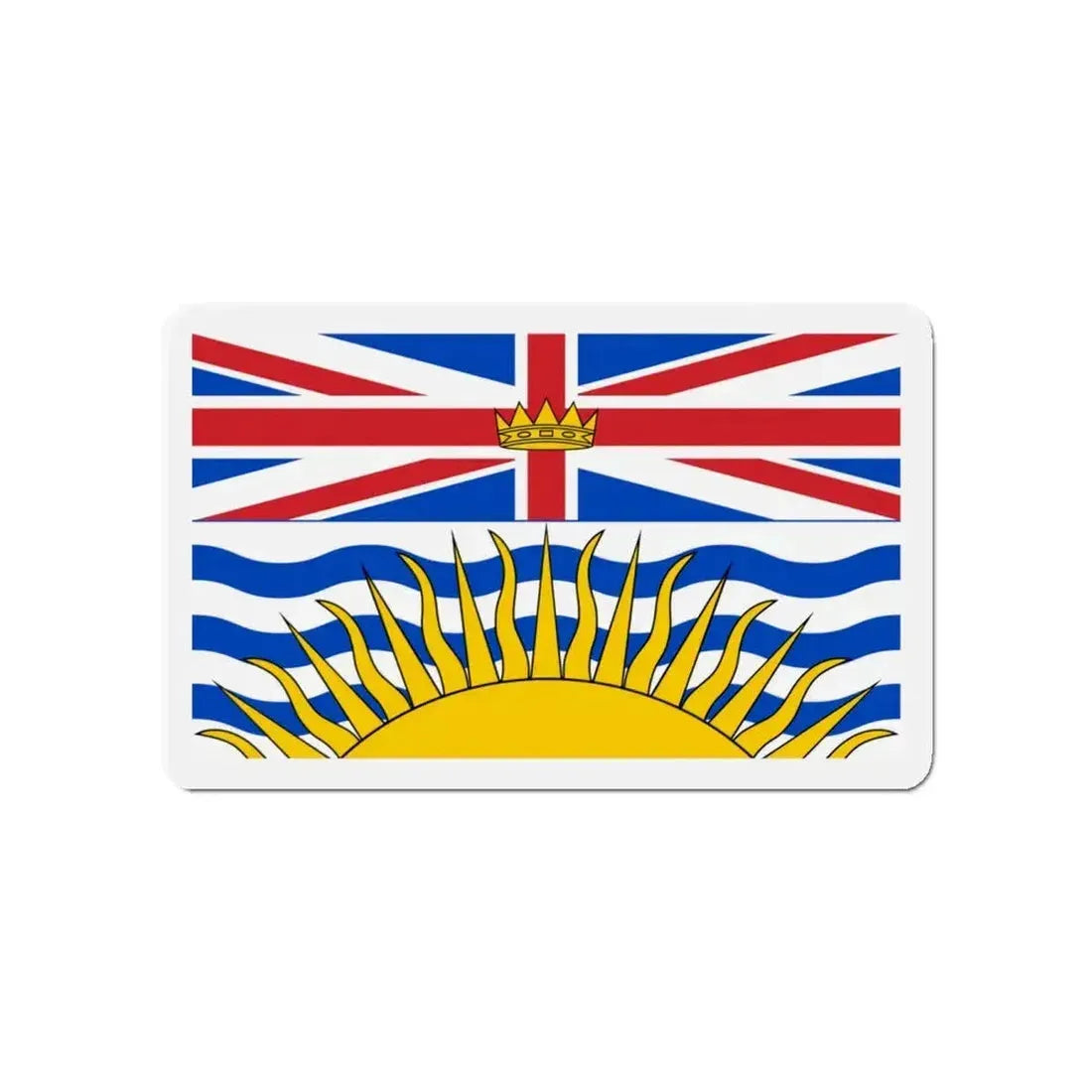 Flag of British Columbia Canada - Refrigerator Magnet - The Sticker Space