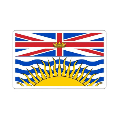Flag of British Columbia Canada STICKER Vinyl Die-Cut Decal 3 Inch - The Sticker Space