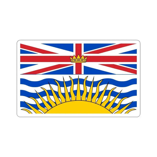 Flag of British Columbia Canada STICKER Vinyl Die-Cut Decal 6 Inch - The Sticker Space