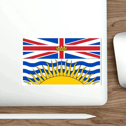 Flag of British Columbia Canada STICKER Vinyl Die-Cut Decal - The Sticker Space