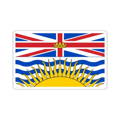 Flag of British Columbia Canada - STICKER Vinyl Kiss-Cut Decal 3 Inch White - The Sticker Space