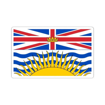 Flag of British Columbia (Canada) STICKER Vinyl Kiss-Cut Decal 6 Inch White - The Sticker Space