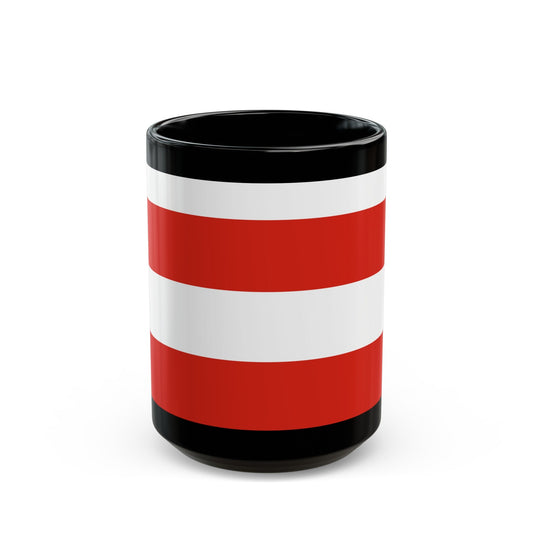 Flag of Brno Czech Republic - Black Coffee Mug-15oz-The Sticker Space