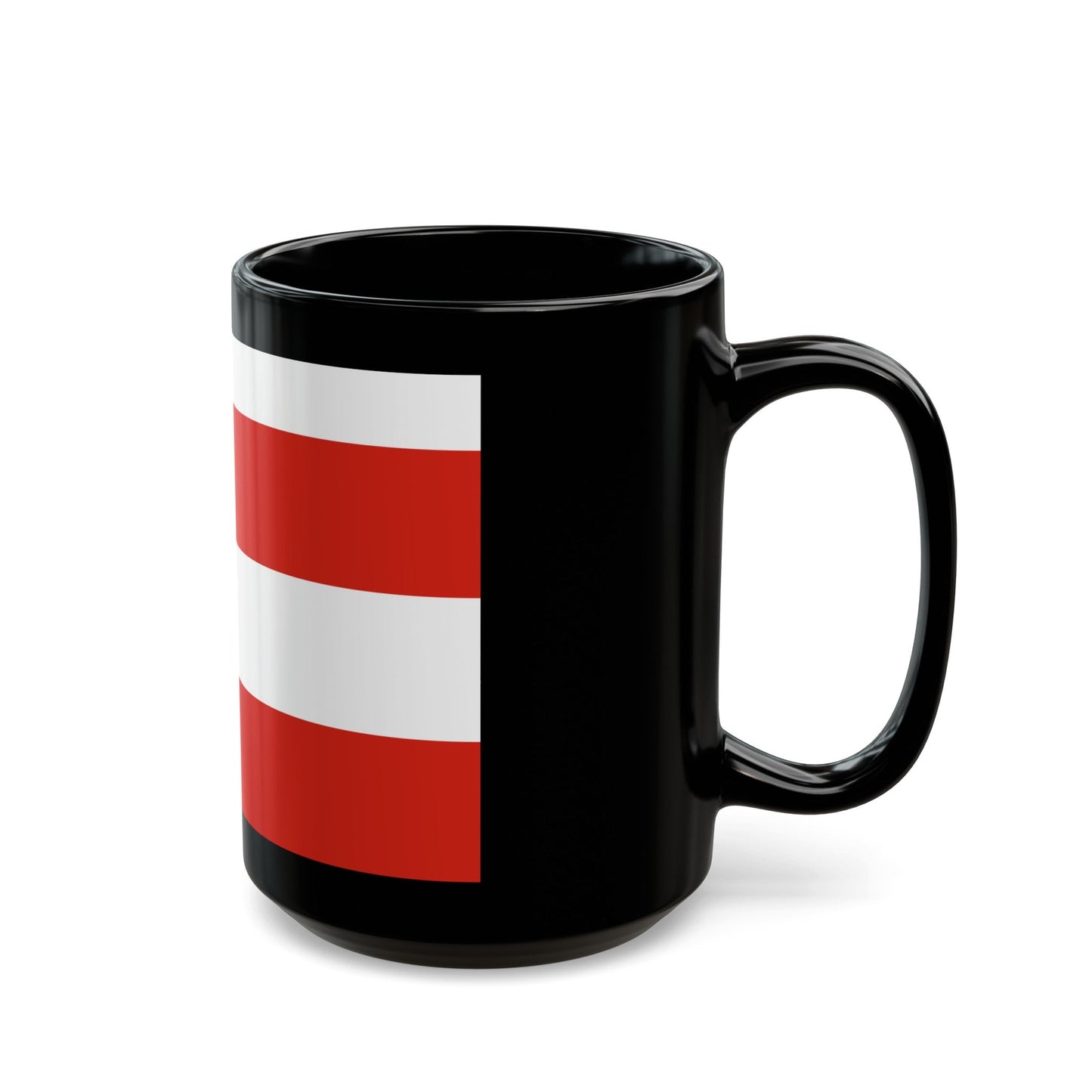 Flag of Brno Czech Republic - Black Coffee Mug-The Sticker Space