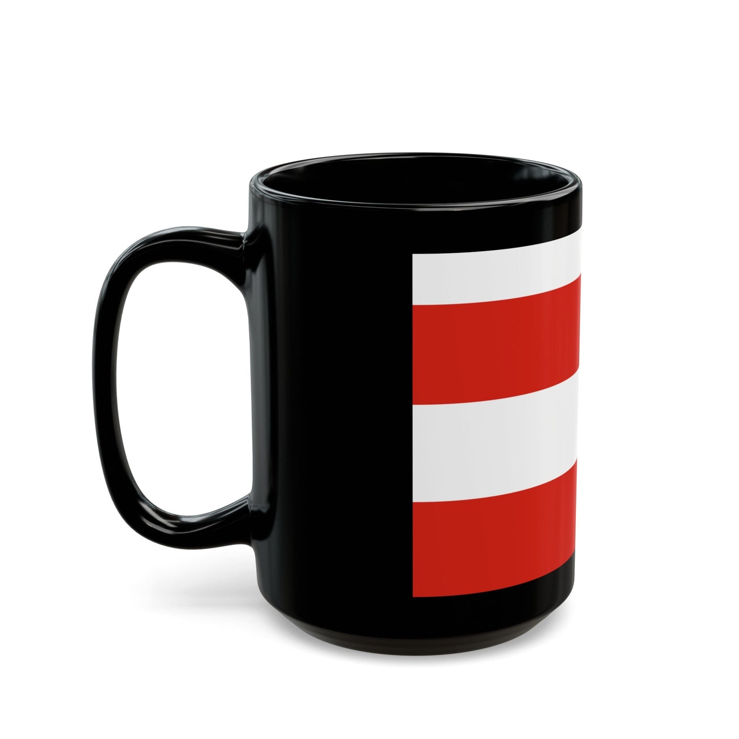 Flag of Brno Czech Republic - Black Coffee Mug-The Sticker Space