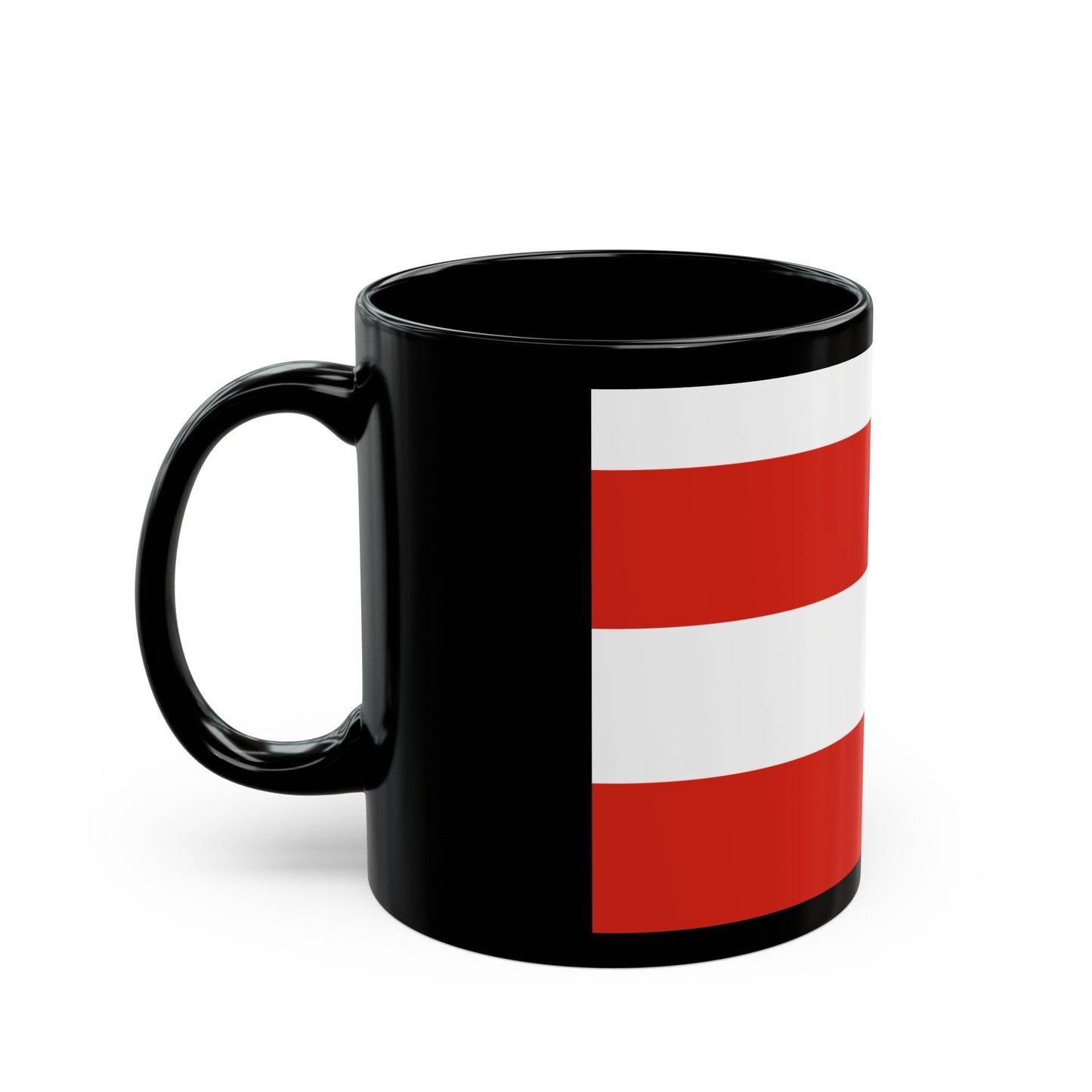 Flag of Brno Czech Republic - Black Coffee Mug-The Sticker Space