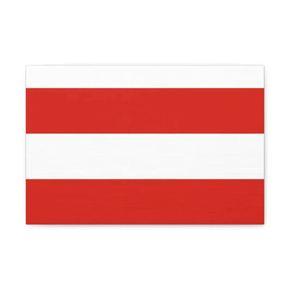 Flag of Brno Czech Republic - Canvas Wall Art 18″ x 12″ 1.25" - The Sticker Space