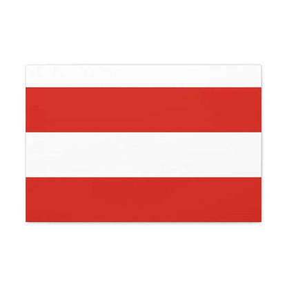 Flag of Brno Czech Republic - Canvas Wall Art 24″ x 16″ 1.25" - The Sticker Space