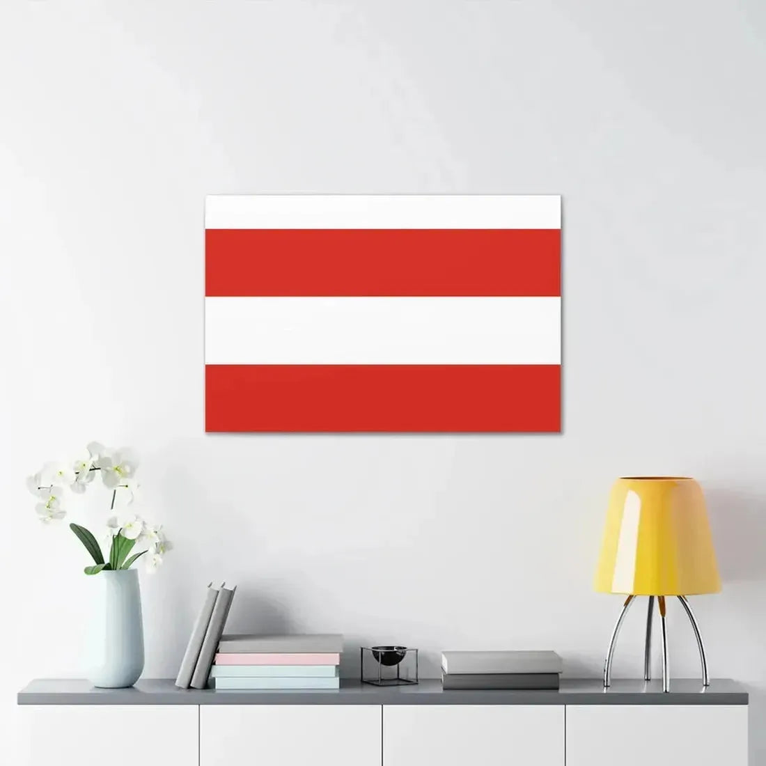 Flag of Brno Czech Republic - Canvas Wall Art - The Sticker Space
