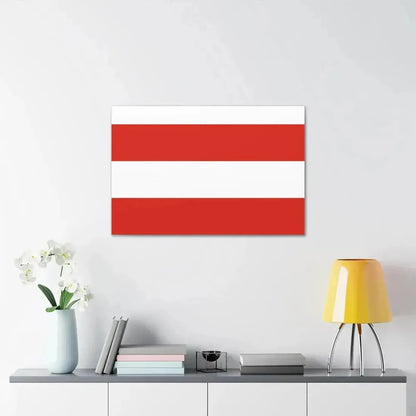 Flag of Brno Czech Republic - Canvas Wall Art - The Sticker Space