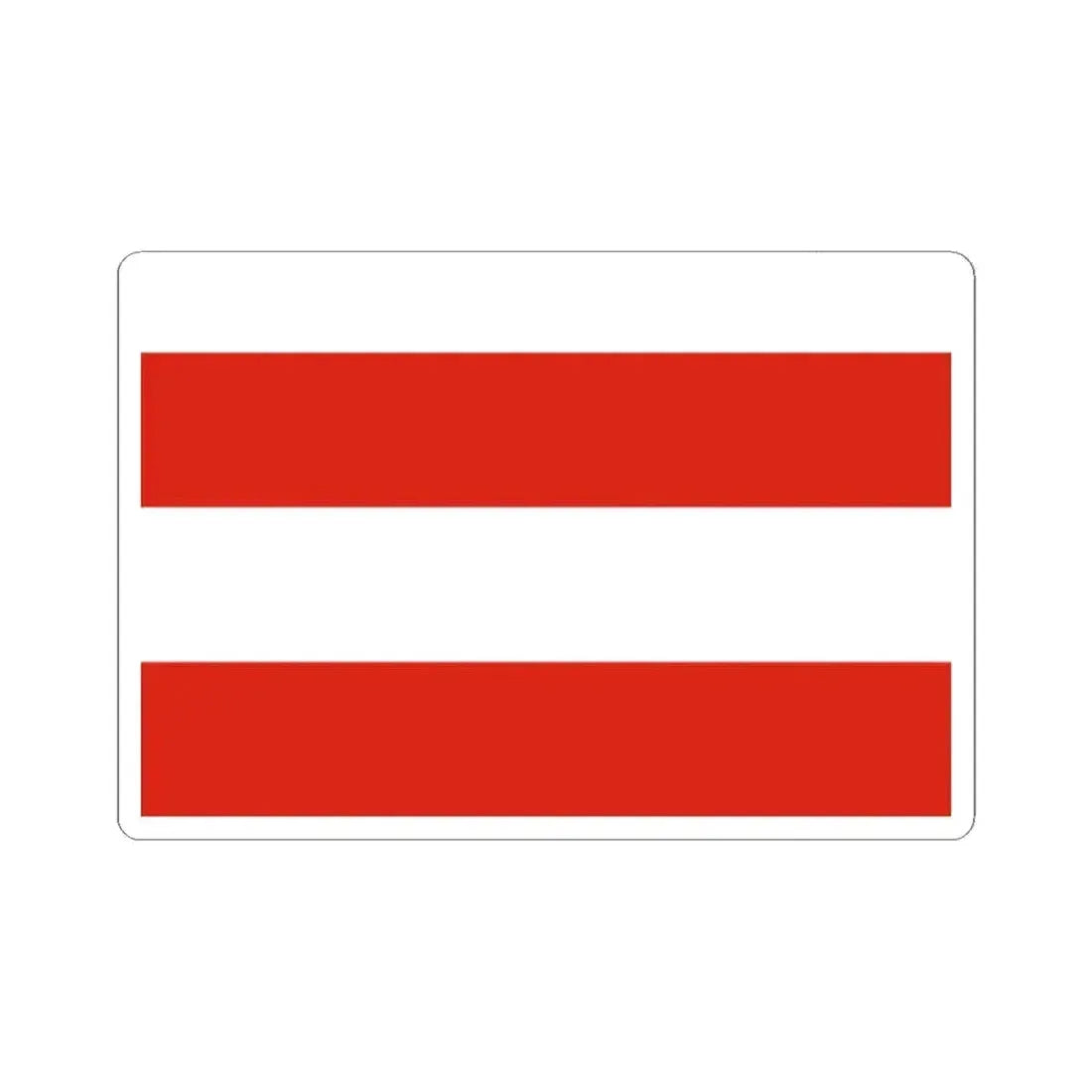 Flag of Brno Czech Republic - STICKER Vinyl Kiss-Cut Decal 2 Inch White - The Sticker Space