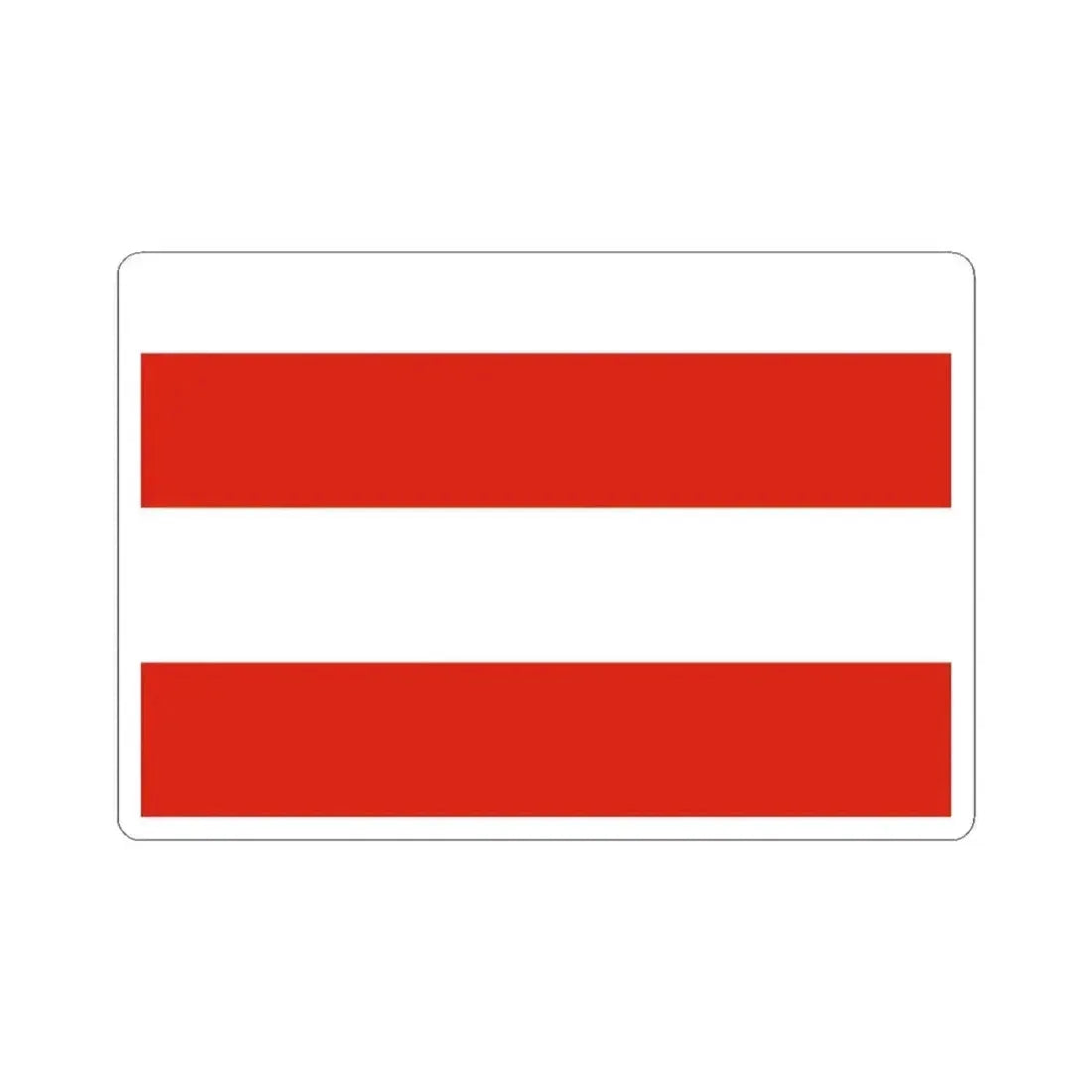 Flag of Brno Czech Republic - STICKER Vinyl Kiss-Cut Decal 3 Inch White - The Sticker Space