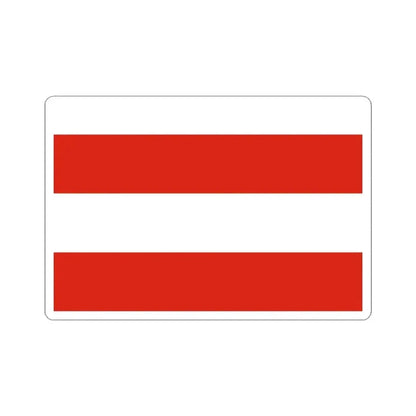 Flag of Brno Czech Republic - STICKER Vinyl Kiss-Cut Decal 3 Inch White - The Sticker Space