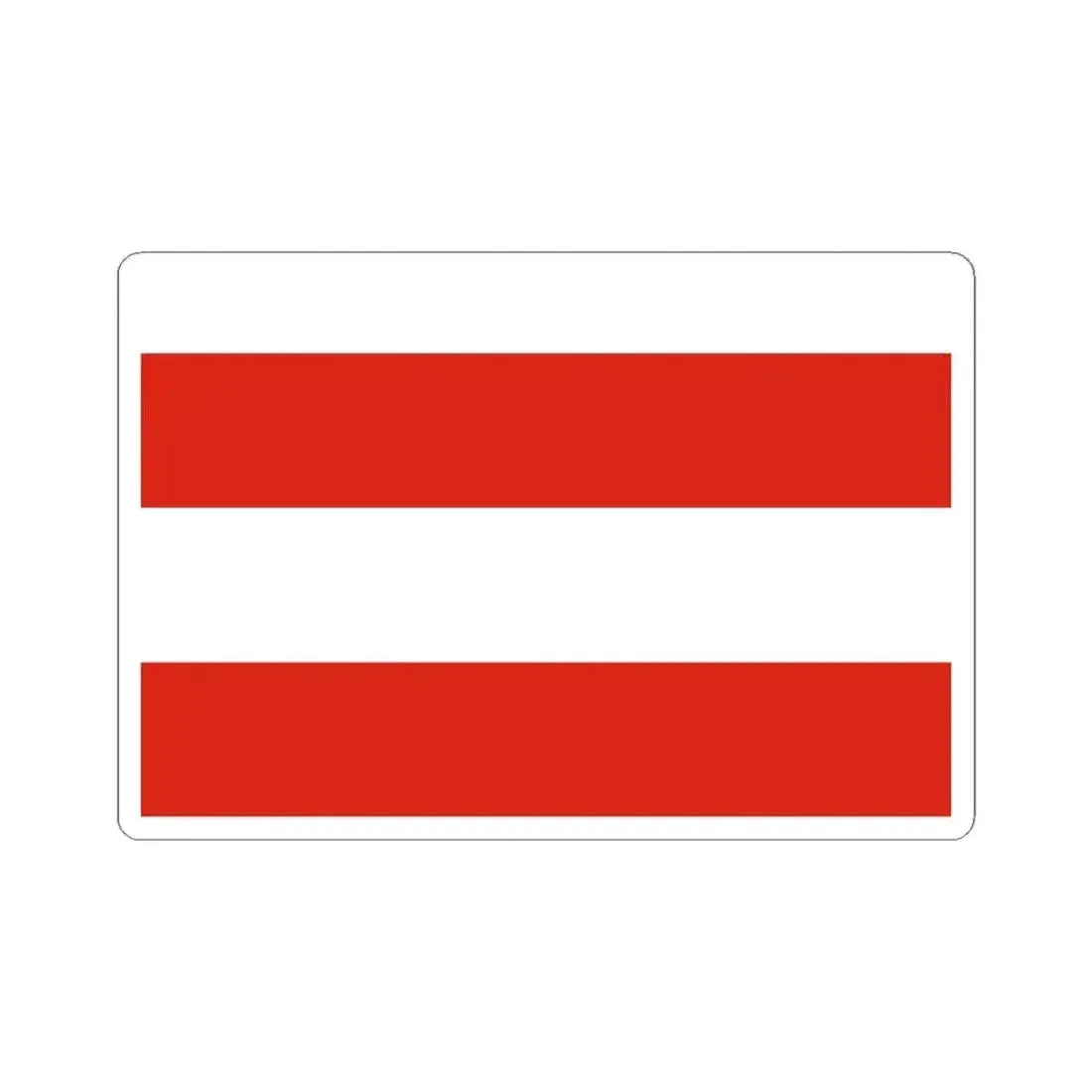Flag of Brno Czech Republic - STICKER Vinyl Kiss-Cut Decal 4 Inch White - The Sticker Space
