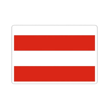 Flag of Brno Czech Republic - STICKER Vinyl Kiss-Cut Decal 4 Inch White - The Sticker Space