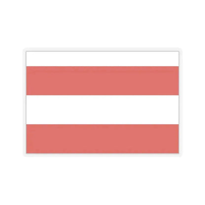 Flag of Brno Czech Republic - STICKER Vinyl Kiss-Cut Decal 6 Inch Transparent - The Sticker Space