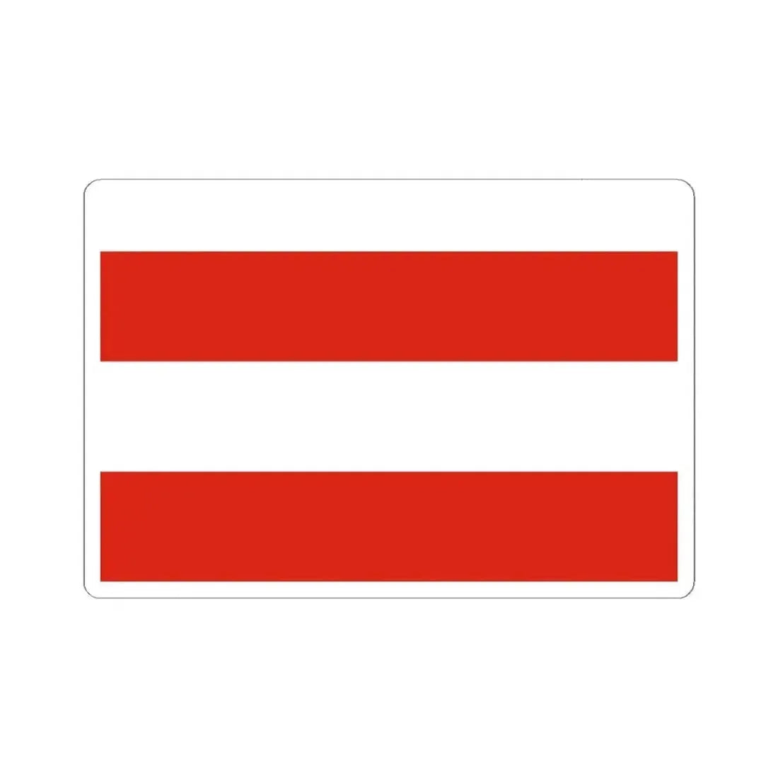 Flag of Brno Czech Republic - STICKER Vinyl Kiss-Cut Decal 6 Inch White - The Sticker Space