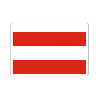 Flag of Brno Czech Republic - STICKER Vinyl Kiss-Cut Decal 6 Inch White - The Sticker Space