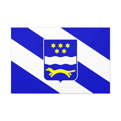 Flag of Brod Posavina County Croatia - Canvas Wall Art 36" x 24" 1.25" - The Sticker Space