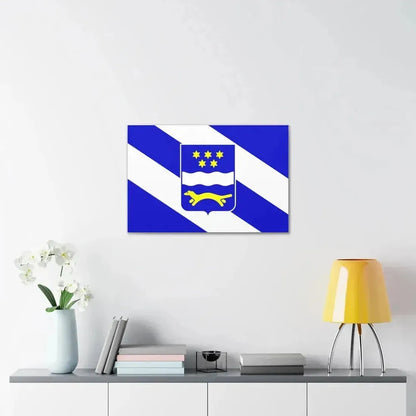Flag of Brod Posavina County Croatia - Canvas Wall Art - The Sticker Space