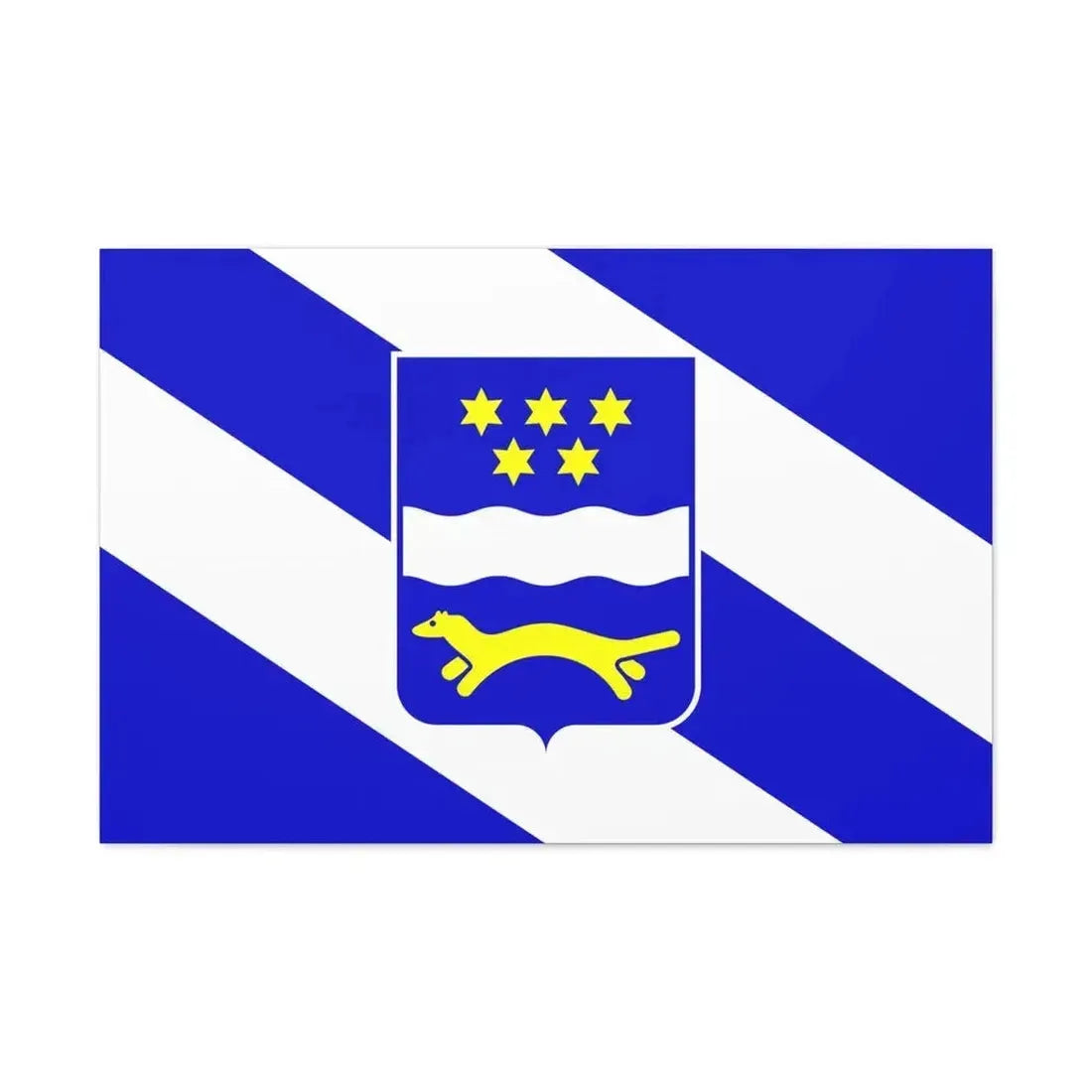 Flag of Brod Posavina County Croatia - Canvas Wall Art - The Sticker Space
