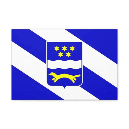 Flag of Brod Posavina County Croatia - Canvas Wall Art - The Sticker Space